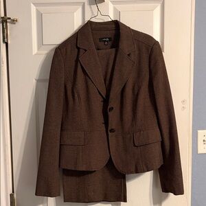 Rafaella Dark Brown Women's Suit Jacket